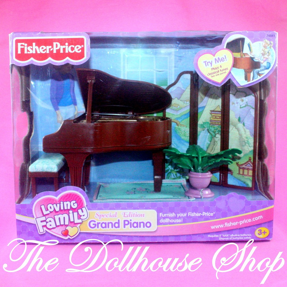 Fisher Price Loving Family Special Edition Townhouse Dollhouse Grand Piano Music-Toys & Hobbies:Preschool Toys & Pretend Play:Fisher-Price:1963-Now:Dollhouses-Fisher-Price-Dollhouse,Fisher Price,Living Room,Loving Family,New,New Boxed Sets,Special Edition Townhouse-The Dollhouse Shop