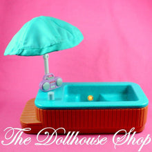 Fisher Price Loving Family Special Town Dollhouse Hot Tub Spa Swimming Pool-Toys & Hobbies:Preschool Toys & Pretend Play:Fisher-Price:1963-Now:Dollhouses-Fisher-Price-Backyard Fun,Dollhouse,Fisher Price,Loving Family,Outdoor Furniture,Special Edition Townhouse,Swimming Pool Sets,Used-Fisher Price Loving Family Townhouse Hot Tub Spa with music, bubbles, lights & umbrella! Find this fun dollhouse toy at The Dollhouse Shop today!-The Dollhouse Shop