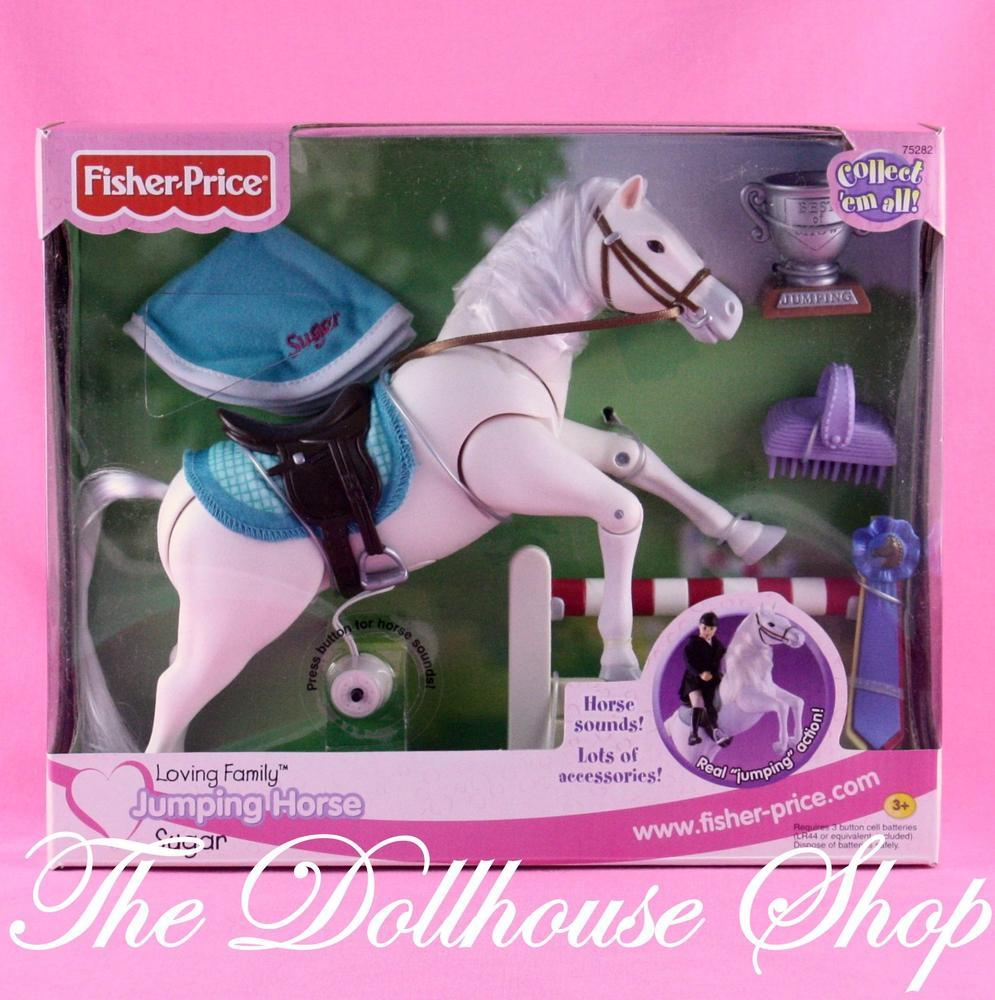 Fisher Price Loving Family Stable Dollhouse Jumping Horse Sugar-Toys & Hobbies:Preschool Toys & Pretend Play:Fisher-Price:1963-Now:Dollhouses-Fisher-Price-Dollhouse,Fisher Price,Horses & Stables,Loving Family,New,New Boxed Sets-The Dollhouse Shop