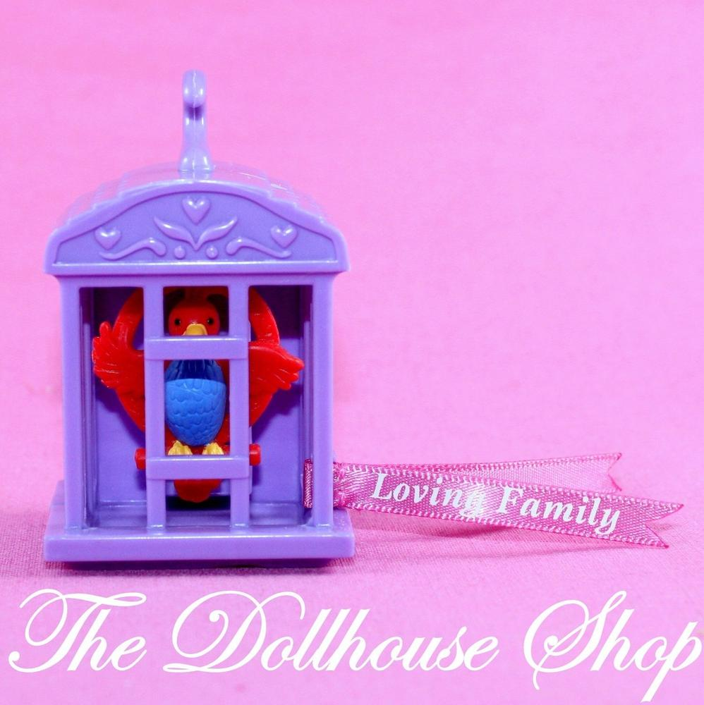 Fisher Price Loving Family Sweet Sounds Dollhouse Bird Cage Parrot Canary-Toys & Hobbies:Preschool Toys & Pretend Play:Fisher-Price:1963-Now:Dollhouses-Fisher-Price-Animals & Pets,Dollhouse,Fisher Price,Living Room,Loving Family,Parents Bedroom,Replacement Parts,Sweet Sounds,Used-The Dollhouse Shop