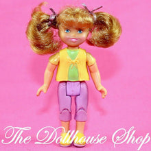 Fisher Price Loving Family Sweet Sounds Dollhouse Blonde Girl Yellow Pink Doll-Toys & Hobbies:Preschool Toys & Pretend Play:Fisher-Price:1963-Now:Dollhouses-Fisher-Price-Dollhouse,Dolls,Fisher Price,Girl Dolls,Loving Family,Sweet Sounds,Used-Fisher Price Loving Family Sweet Sounds Dollhouse Blonde Girl Doll with pink heart. Find this rare, poseable doll at The Dollhouse Shop today!-The Dollhouse Shop