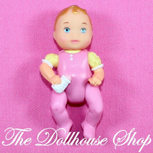 Fisher Price Loving Family Twin Time Dollhouse Blonde Pink Baby Girl Doll-Toys & Hobbies:Preschool Toys & Pretend Play:Fisher-Price:1963-Now:Dollhouses-Fisher-Price-Dollhouse,Dolls,Fisher Price,Girl Dolls,Loving Family,Twin Time,Twins,Used-The Dollhouse Shop