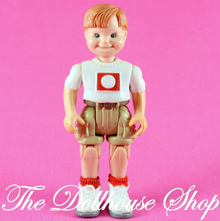 Fisher Price Loving Family Twin Time Dollhouse Boy Brother Sibling Doll-Toys & Hobbies:Preschool Toys & Pretend Play:Fisher-Price:1963-Now:Dollhouses-Fisher-Price-Boy Dolls,Brown Hair,Dollhouse,Dolls,Fisher Price,Grand Mansion,Loving Family,Twin Time,Used-The Dollhouse Shop