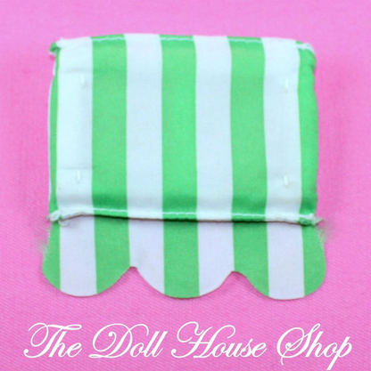 Fisher Price Loving Family Twin Time Dollhouse Green White Window Awning-Toys & Hobbies:Preschool Toys & Pretend Play:Fisher-Price:1963-Now:Dollhouses-Fisher-Price-Dollhouse,Fisher Price,Loving Family,Replacement Parts,Twin Time,Used-The Dollhouse Shop