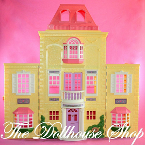 Fisher Price Loving Family Twin Time Yellow Folding Dollhouse Mansion-Toys & Hobbies:Preschool Toys & Pretend Play:Fisher-Price:1963-Now:Dollhouses-Fisher-Price-Dollhouse,Dollhouses,Fisher Price,Loving Family,Replacement Parts,Twin Time,Used,Yellow-The Dollhouse Shop
