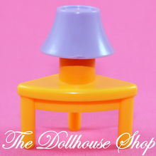 Fisher Price My First Dollhouse Living Room Orange Lamp Table-Toys & Hobbies:Preschool Toys & Pretend Play:Fisher-Price:1963-Now:Dollhouses-Fisher-Price-Dollhouse,Fisher Price,Living Room,My First Dollhouse,Playroom,Used-The Dollhouse Shop