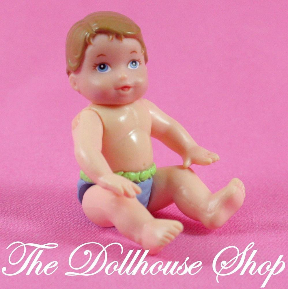 Fisher Price New Additions Loving Family Dollhouse Nursery Baby Boy Girl Doll-Toys & Hobbies:Preschool Toys & Pretend Play:Fisher-Price:1963-Now:Dollhouses-Fisher-Price-Baby,Boy Dolls,Dollhouse,Dolls,Fisher Price,Girl Dolls,Loving Family,New Additions Dollhouse,Used-The Dollhouse Shop