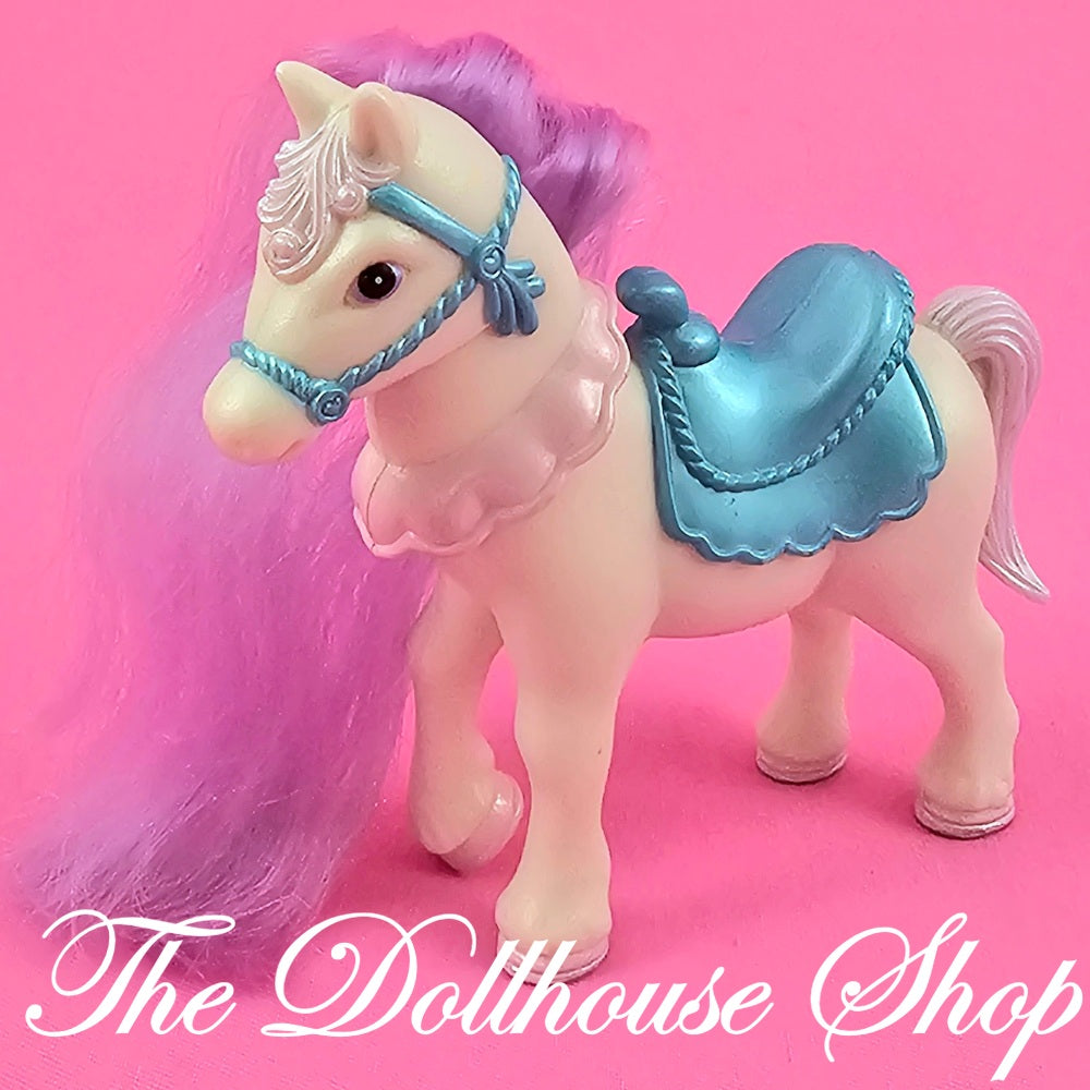 Fisher Price Once Upon a Dream Loving Family Dollhouse White Royal Pony Horse-Toys & Hobbies:Preschool Toys & Pretend Play:Fisher-Price:1963-Now:Dollhouses-Fisher-Price-Dollhouse,Dream Dollhouse,Fisher Price,Horses & Stables,Loving Family,Once Upon a Dream Castle,Used-The Dollhouse Shop