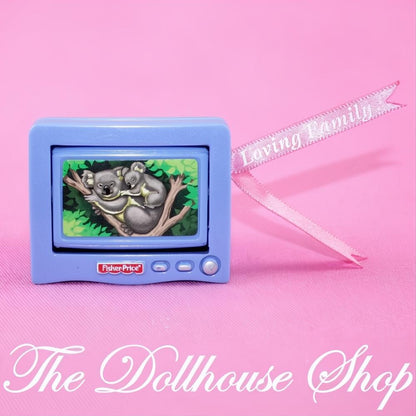 Fisher Price Sweet Sounds Loving Family Dollhouse Television TV Living Room-The Dollhouse Shop