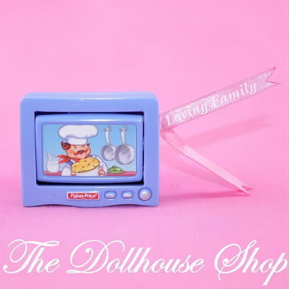 Fisher Price Sweet Sounds Loving Family Dollhouse Television TV Living Room-The Dollhouse Shop