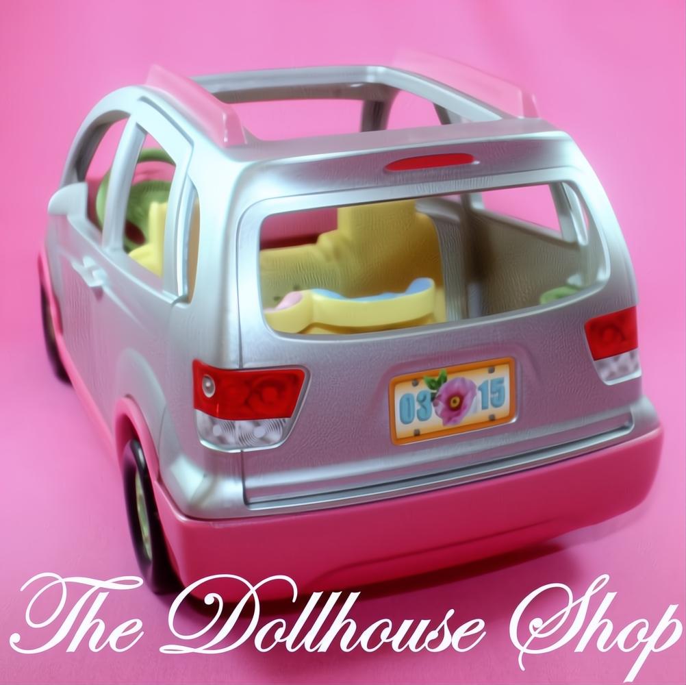 Fisher price Loving Family Dollhouse Silver Musical Minivan Van SUV Car-The Dollhouse Shop