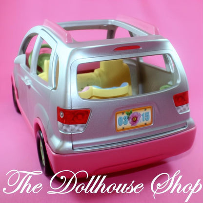 Fisher price Loving Family Dollhouse Silver Musical Minivan Van SUV Car-The Dollhouse Shop