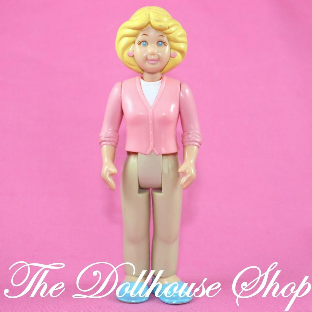 Little Tikes Dollhouse Blonde Mother Mom Doll People Woman pink top-Toys & Hobbies:Preschool Toys & Pretend Play:Playskool-Little Tikes-Blonde Hair,Dollhouse,Dolls,Little Tikes,Mother,Used-The Dollhouse Shop