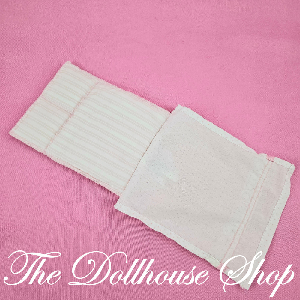 Little Tikes Grand Mansion Dollhouse parents Bedroom Bedding for Blue White double Bed-Toys & Hobbies:Preschool Toys & Pretend Play:Fisher-Price:1963-Now:Dollhouses-Little Tikes-Bedroom,Dollhouse,Grand Mansion,Kids Bedroom,Little Tikes,Pink,Used-The Dollhouse Shop