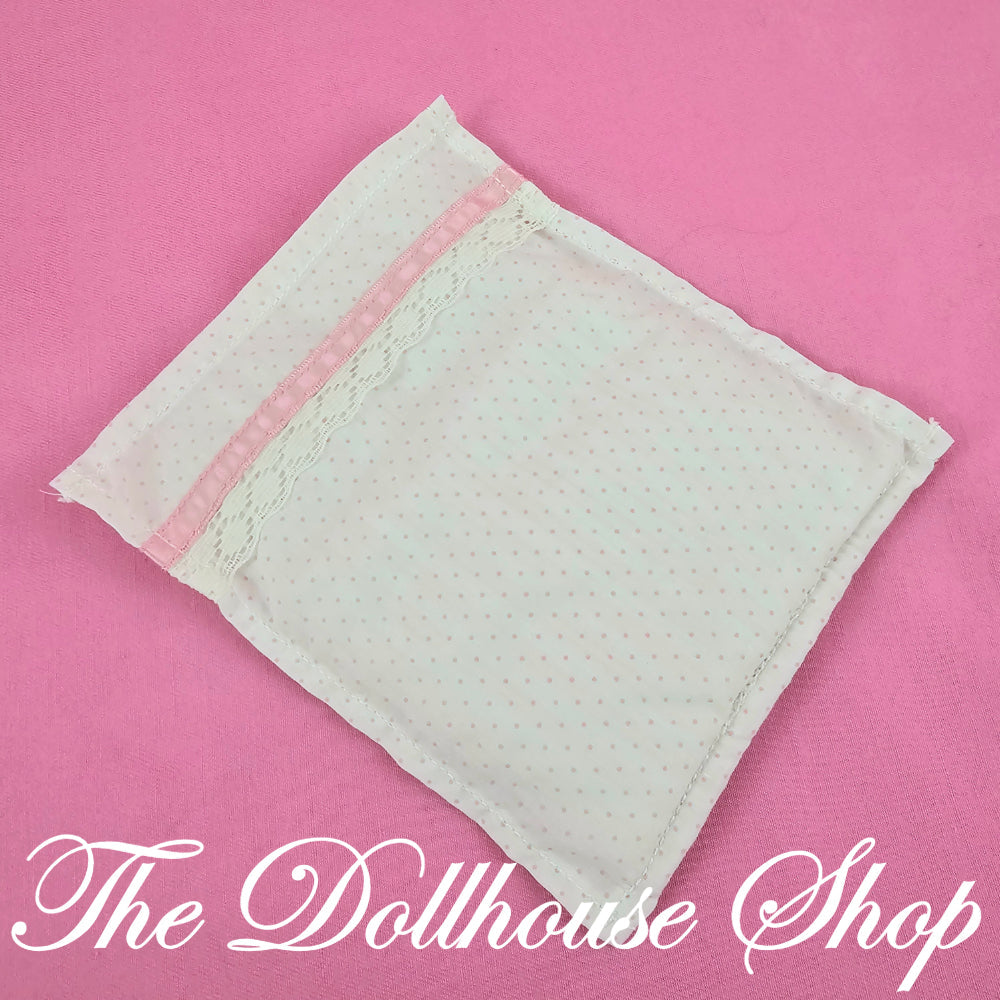 Little Tikes Grand Mansion Dollhouse parents Bedroom Bedding for Blue White double Bed-Toys & Hobbies:Preschool Toys & Pretend Play:Fisher-Price:1963-Now:Dollhouses-Little Tikes-Bedroom,Dollhouse,Grand Mansion,Kids Bedroom,Little Tikes,Pink,Used-The Dollhouse Shop