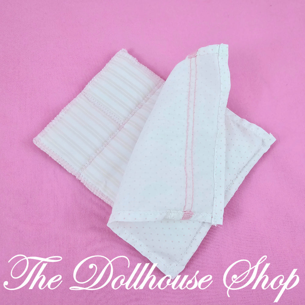 Little Tikes Grand Mansion Dollhouse parents Bedroom Bedding for Blue White double Bed-Toys & Hobbies:Preschool Toys & Pretend Play:Fisher-Price:1963-Now:Dollhouses-Little Tikes-Bedroom,Dollhouse,Grand Mansion,Kids Bedroom,Little Tikes,Pink,Used-The Dollhouse Shop