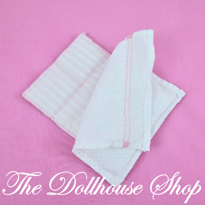 Little Tikes Grand Mansion Dollhouse parents Bedroom Bedding for Blue White double Bed-Toys & Hobbies:Preschool Toys & Pretend Play:Fisher-Price:1963-Now:Dollhouses-Little Tikes-Bedroom,Dollhouse,Grand Mansion,Kids Bedroom,Little Tikes,Pink,Used-The Dollhouse Shop