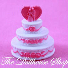 Mattel Barbie Dollhouse Pink White 3-Tier Wedding Cake Kitchen Food-Toys & Hobbies:Preschool Toys & Pretend Play:Fisher-Price:1963-Now:Dollhouses-Barbie-Barbie,Dollhouse,Food Accessories,Kitchen,Mattel,Used,Wedding Set-Pink and white 3-tier Barbie wedding cake for dollhouses! Perfect for pretend play and special occasions. Find it at The Dollhouse Shop today!-The Dollhouse Shop