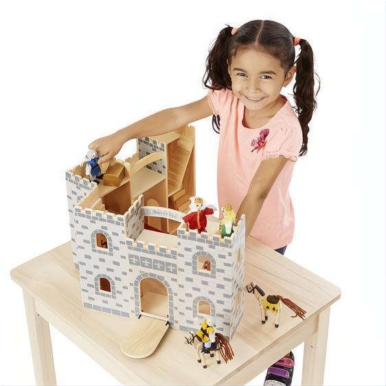 Melissa & Doug Fold and Go Castle-The Dollhouse Shop