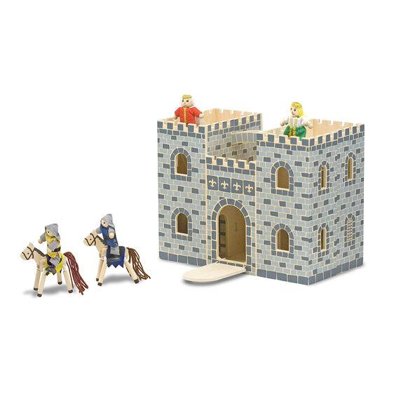 Melissa & Doug Fold and Go Castle-Dollhouse-Melissa & Doug-Castle,Dollhouse,Dollhouses,Melissa & Doug,New,New Boxed Sets-The Dollhouse Shop
