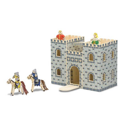 Melissa & Doug Fold and Go Castle-Dollhouse-Melissa & Doug-Castle,Dollhouse,Dollhouses,Melissa & Doug,New,New Boxed Sets-The Dollhouse Shop