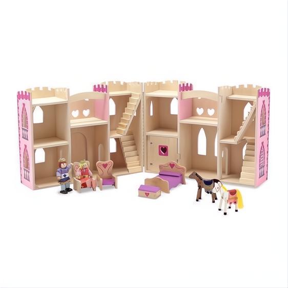 Melissa & Doug Fold and Go Princess Castle-The Dollhouse Shop
