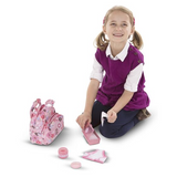 Melissa & Doug Mine to Love Diaper Bag Set-Dolls & Bears:Accessories-Melissa & Doug-15 inch Doll sets,Baby Doll Accessories,Melissa & Doug,Mine to Love,New,New Boxed Sets,Pink-The Dollhouse Shop