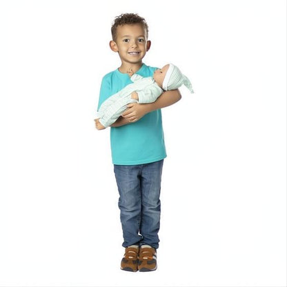 Melissa & Doug Mine to Love Twins Sebastian and Sophia Dolls (Hispanic)-The Dollhouse Shop