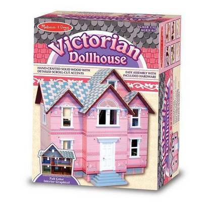 Melissa & Doug Pink Classic Heirloom Victorian Wooden Dollhouse-Dollhouse-Melissa & Doug-Dollhouse,Dollhouses,Melissa & Doug,New,New Boxed Sets-The Dollhouse Shop
