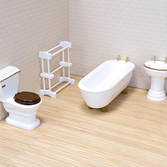 Melissa & Doug Victorian Dollhouse Bathroom Set-The Dollhouse Shop