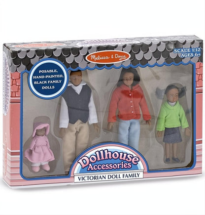 Melissa & Doug Victorian Dollhouse Doll Family - African American-The Dollhouse Shop