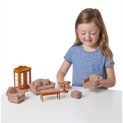Melissa & Doug Victorian Dollhouse Living Room Set-The Dollhouse Shop