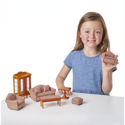Melissa & Doug Victorian Dollhouse Living Room Set-The Dollhouse Shop