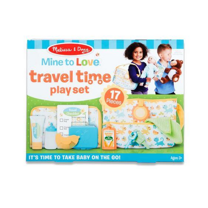 Melissa and Doug Mine to Love Travel Time Play Set-Dolls & Bears:Accessories-Melissa & Doug-Baby Doll Accessories,Melissa & Doug,Mine to Love,New,New Boxed Sets-The Dollhouse Shop