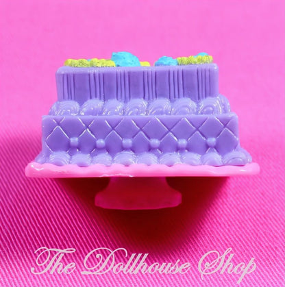 NEW Fisher Price Loving Family Dollhouse Flower Birthday Cake Kitchen Food-The Dollhouse Shop