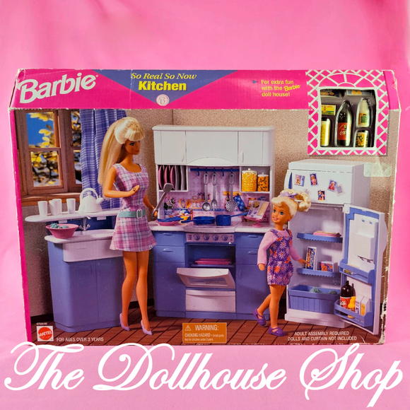 Barbie dollhouse kitchen set online