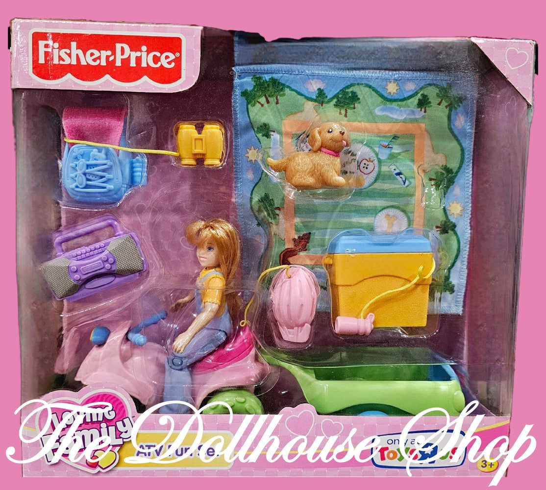 New Fisher Price Loving Family Dollhouse ATV Fun Set-Toys & Hobbies:Preschool Toys & Pretend Play:Fisher-Price:1963-Now:Dollhouses-Fisher-Price-Backyard Fun,Camping Sets,Dollhouse,Fisher Price,Loving Family,New,New Boxed Sets-The Dollhouse Shop