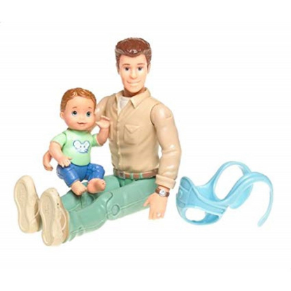 New Fisher Price Loving Family Dollhouse Dad Baby and Baby Carrier-Toys & Hobbies:Preschool Toys & Pretend Play:Fisher-Price:1963-Now:Dollhouses-Fisher-Price-Baby,Dollhouse,Dolls,Father,Fisher Price,Loving Family,New,New Boxed Sets,Nursery Room-The Dollhouse Shop
