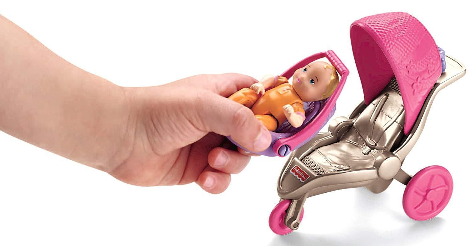 New Fisher Price Loving Family Dollhouse Everything for Baby-Toys & Hobbies:Preschool Toys & Pretend Play:Fisher-Price:1963-Now:Dollhouses-Fisher-Price-Baby,Dollhouse,Dolls,Fisher Price,Loving Family,New,New Boxed Sets,Nursery Room,orange-Fisher Price Loving Family Everything for Baby set with doll, stroller, highchair & more. Perfect for playtime fun! Shop now at The Dollhouse Shop!-The Dollhouse Shop