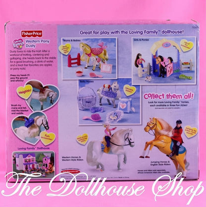 New Fisher Price Loving Family Dollhouse Horse Stable Western Pony Dusty-The Dollhouse Shop