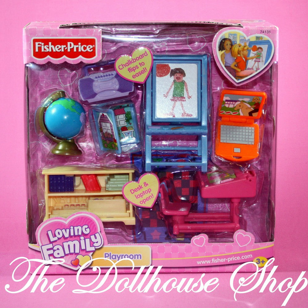 New Fisher Price Loving Family Dollhouse Kids Bedroom Playroom Set-Toys & Hobbies:Preschool Toys & Pretend Play:Fisher-Price:1963-Now:Dollhouses-Fisher-Price-Dollhouse,Fisher Price,Kids Bedroom,Loving Family,New,New Boxed Sets,Playroom-The Dollhouse Shop