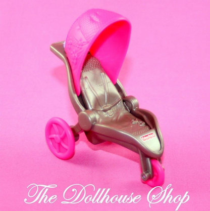 New Fisher Price Loving Family Dollhouse Nursery Pram Stroller Baby-Toys & Hobbies:Preschool Toys & Pretend Play:Fisher-Price:1963-Now:Dollhouses-Fisher-Price-Baby,Dollhouse,Fisher Price,Loving Family,New,Nursery Room-The Dollhouse Shop