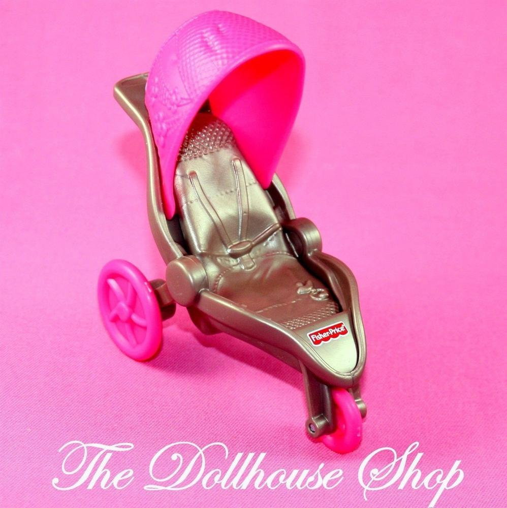 New Fisher Price Loving Family Dollhouse Nursery Pram Stroller Baby-Toys & Hobbies:Preschool Toys & Pretend Play:Fisher-Price:1963-Now:Dollhouses-Fisher-Price-Baby,Dollhouse,Fisher Price,Loving Family,New,Nursery Room-The Dollhouse Shop