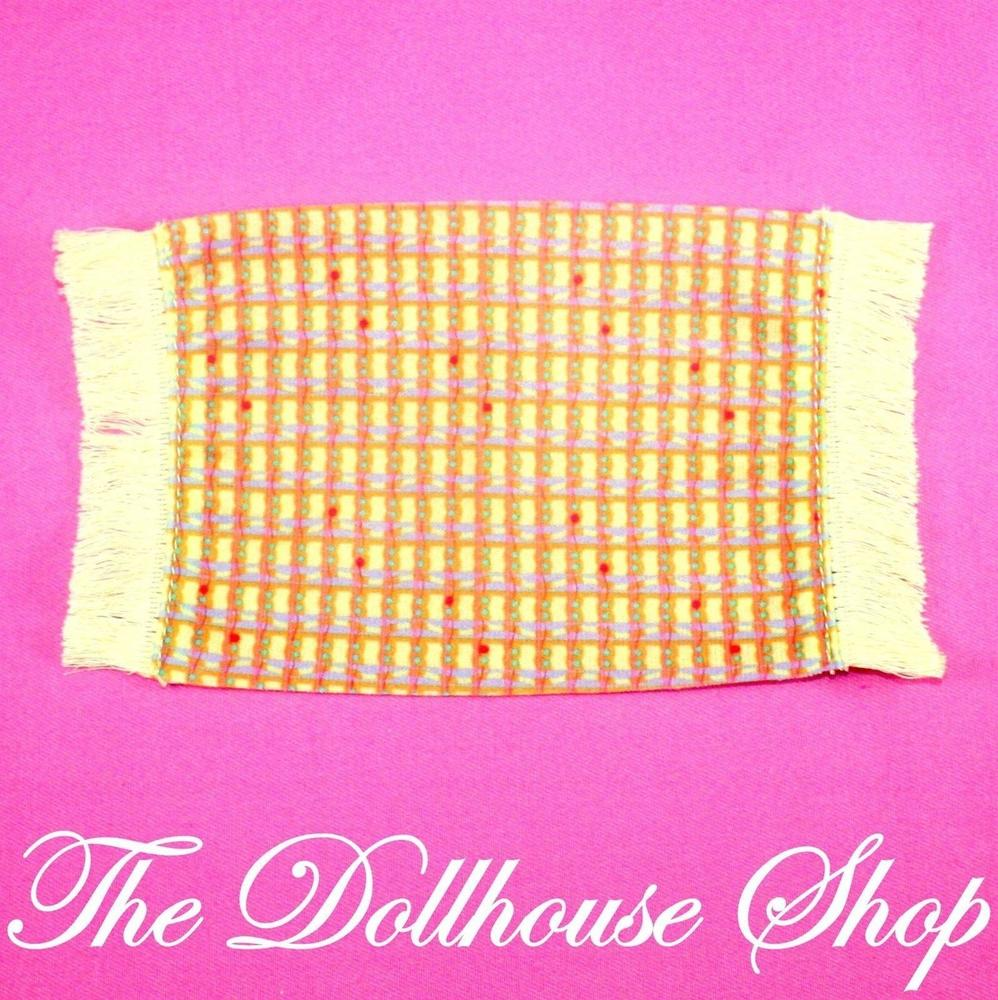 New Fisher Price Loving Family Holiday Dollhouse Christmas Floor Rug-Toys & Hobbies:Preschool Toys & Pretend Play:Fisher-Price:1963-Now:Dollhouses-Fisher-Price-Bedroom,Blankets & Rugs,Christmas,Dollhouse,Fisher Price,Home for the Holidays Dollhouse,Loving Family,New-The Dollhouse Shop