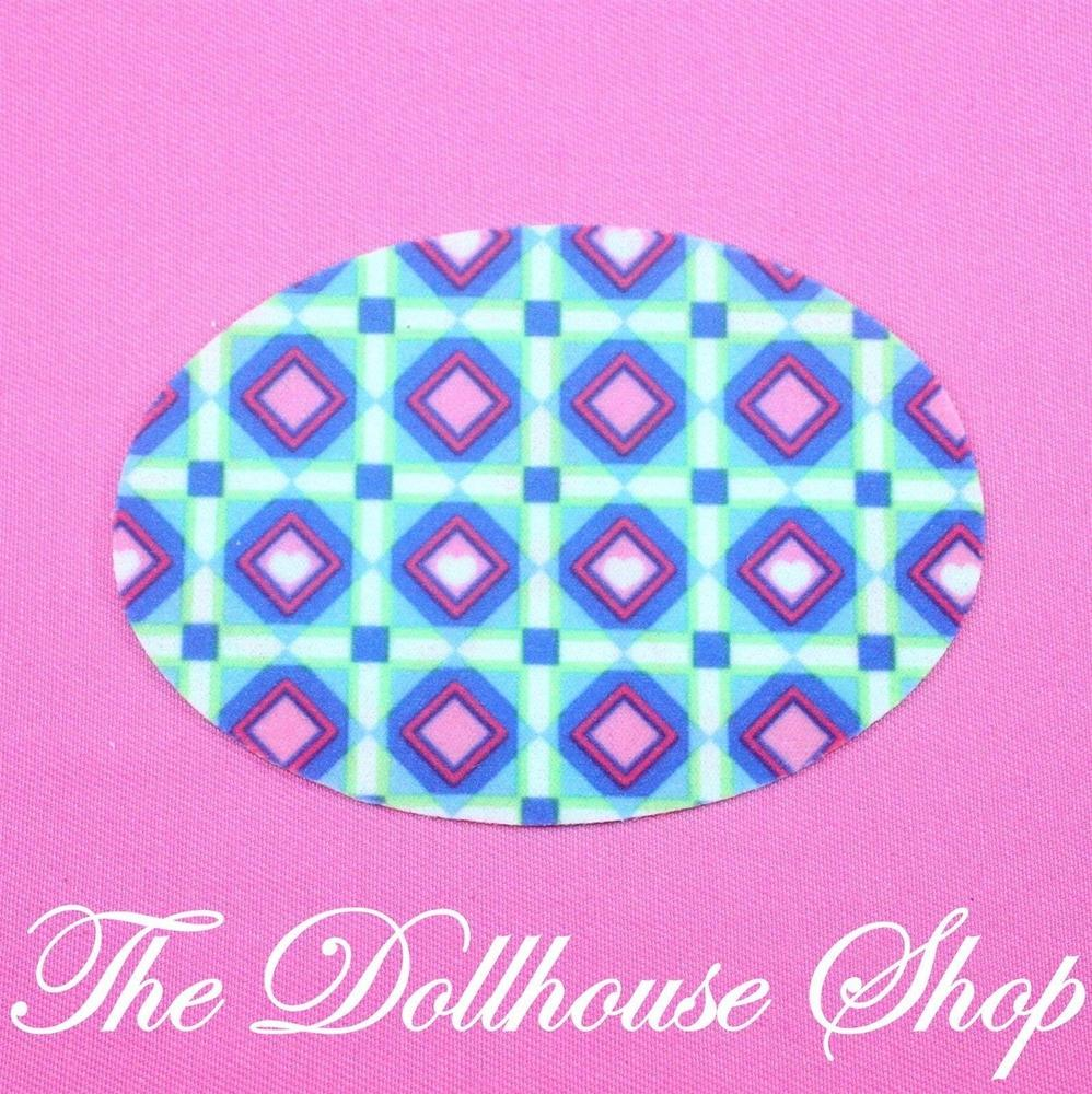 New Fisher Price Loving Family Holiday Dollhouse Christmas Oval Floor Rug-Toys & Hobbies:Preschool Toys & Pretend Play:Fisher-Price:1963-Now:Dollhouses-Fisher-Price-Blankets & Rugs,Christmas,Dollhouse,Fisher Price,Holidays & Seasonal,Home for the Holidays Dollhouse,Loving Family,New-The Dollhouse Shop