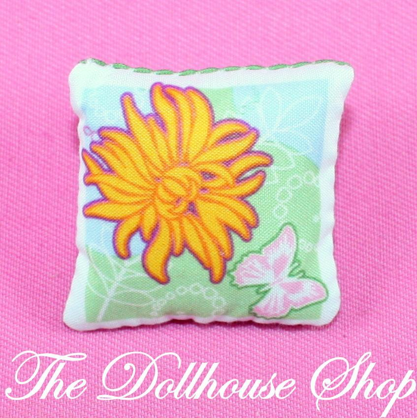 New Fisher Price Loving Family Holiday Dollhouse Reversible Christmas Pillow-Toys & Hobbies:Preschool Toys & Pretend Play:Fisher-Price:1963-Now:Dollhouses-Fisher-Price-Bedroom,Christmas,Dollhouse,Fisher Price,Green,Holidays & Seasonal,Home for the Holidays Dollhouse,Kids Bedroom,Living Room,Loving Family,New,Pillows-The Dollhouse Shop