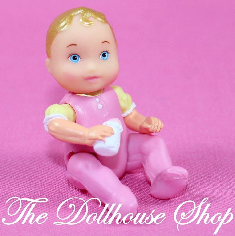 New Fisher Price Loving Family Twin Time Dollhouse Blonde Pink Baby Girl Doll-Toys & Hobbies:Preschool Toys & Pretend Play:Fisher-Price:1963-Now:Dollhouses-Fisher-Price-Dollhouse,Dolls,Fisher Price,Girl Dolls,Loving Family,New,Twin Time,Twins-The Dollhouse Shop