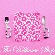 New Mattel Barbie Dollhouse Table Setting Placemat Flatware Kitchen Food-Dolls & Bears:Dolls:Barbie Contemporary (1973-Now):Clothing & Accessories:Accessories-Mattel-Barbie,Dollhouse,Food Accessories,Kitchen-The Dollhouse Shop