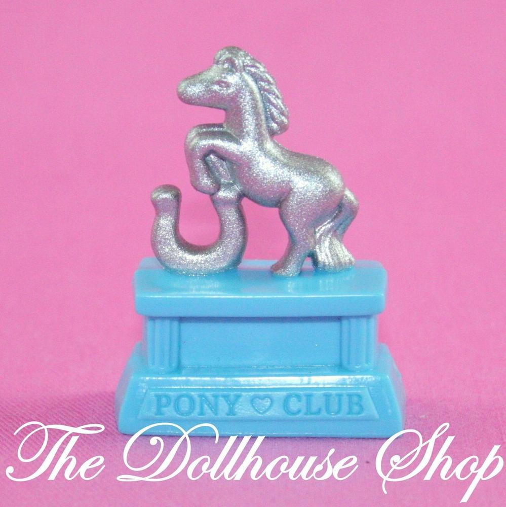 New Silver Blue Horse Pony Trophy Stable Fisher Price Loving Family Dollhouse-Toys & Hobbies:Preschool Toys & Pretend Play:Fisher-Price:1963-Now:Dollhouses-Fisher-Price-Dollhouse,Fisher Price,Horses & Stables,Loving Family,New-The Dollhouse Shop