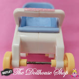 Outlet Fisher Price Loving Family Dream Dollhouse Baby Doll Pram Stroller-Toys & Hobbies:Preschool Toys & Pretend Play:Fisher-Price:1963-Now:Dollhouses-Fisher-Price-Baby,Blue,Dollhouse,Dream Dollhouse,Fisher Price,Loving Family,Nursery Room,Outlet,Used-The Dollhouse Shop
